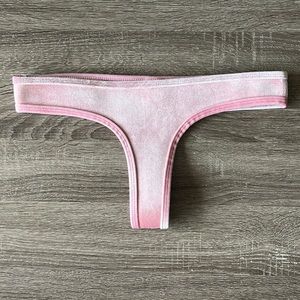 Hoaka pink velvet bootykini bottoms NWOT